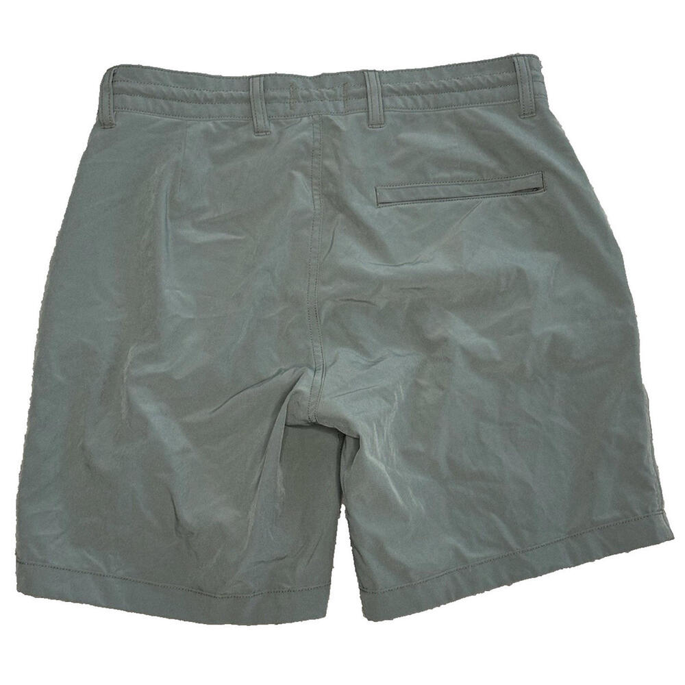 Wellen Shorts Hybrid Chino Men 30 Stretch Drawstring Zip Performance Olive Green - Picture 5 of 7